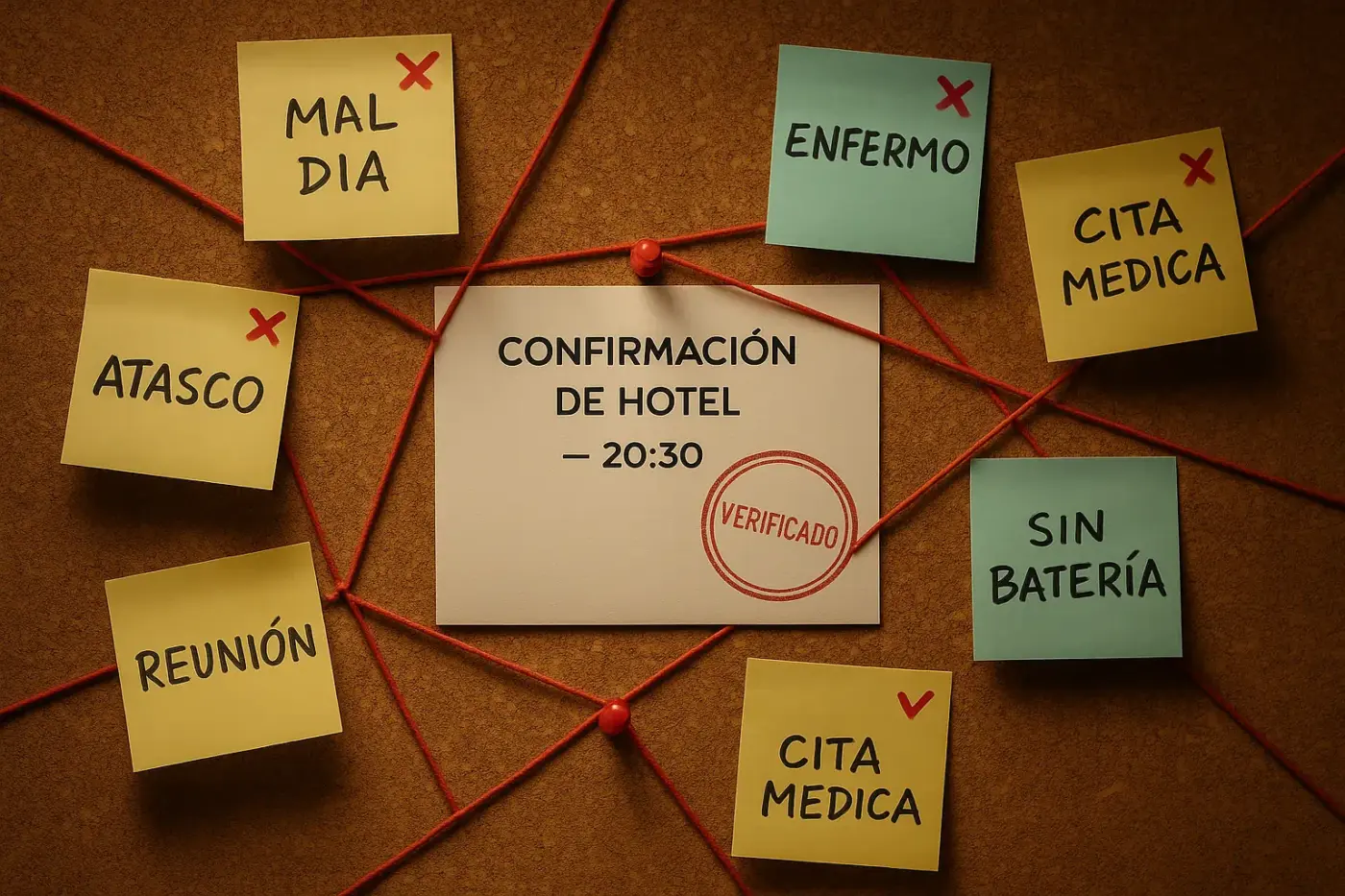 Excusas y coartadas en la vida real.
